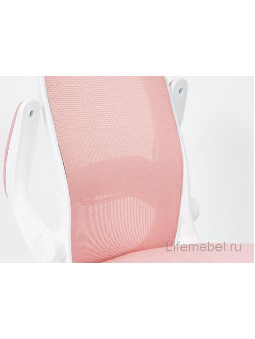 Компьютерное кресло Happy white розовое