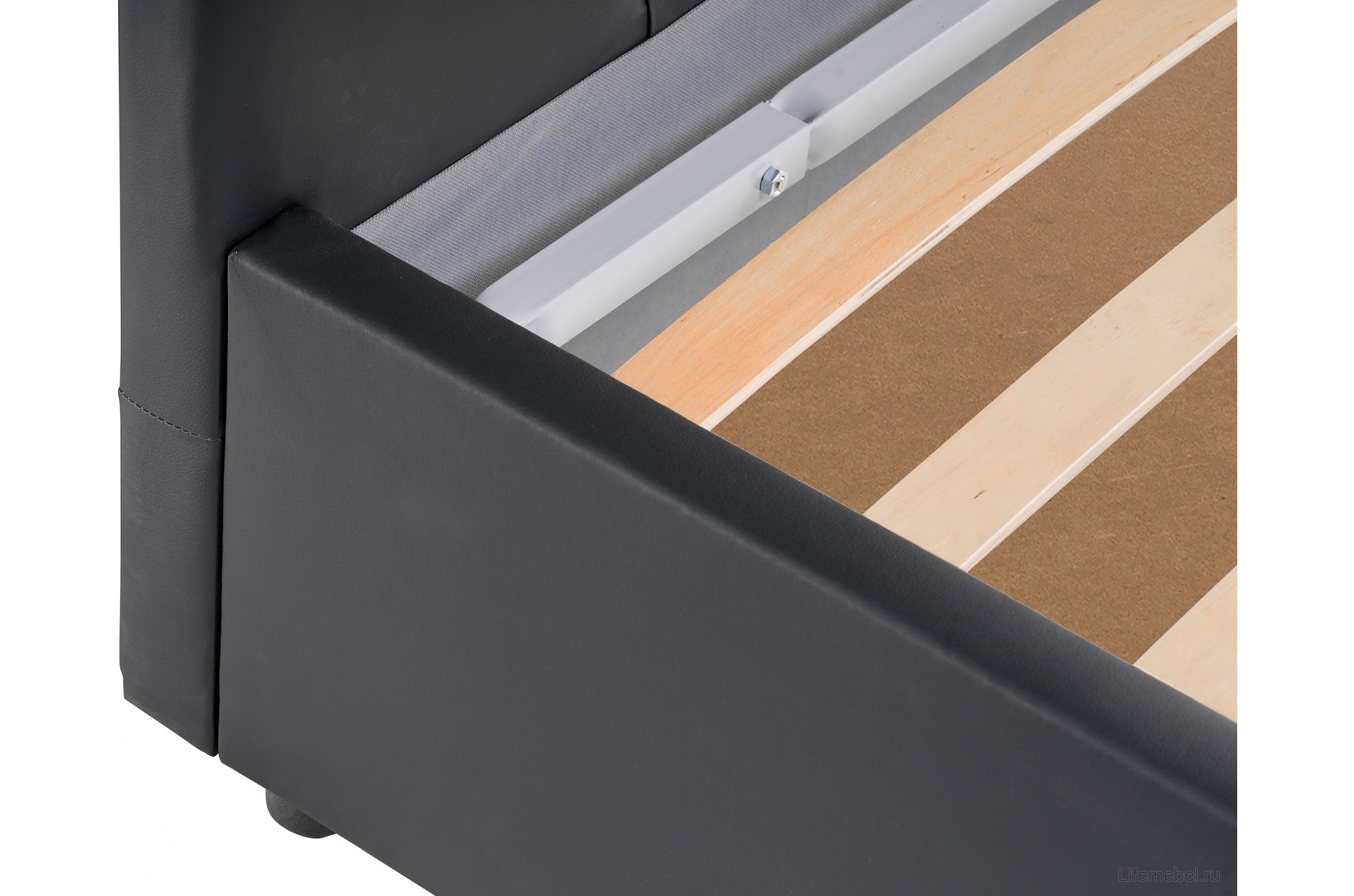 Полутораспальная кровать Афродита-3 120х200 с ПМ коричневый велюр bingo chocolate