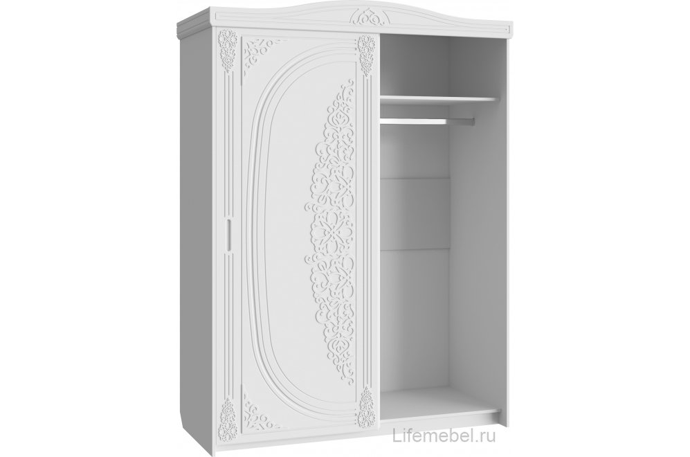 Шкаф-купе Ассоль АС-20 белое дерево Шкаф-купе Ассоль АС-20 белое дерево