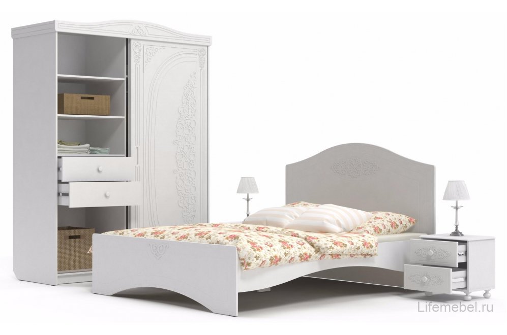 Шкаф-купе Ассоль АС-20 белое дерево Шкаф-купе Ассоль АС-20 белое дерево