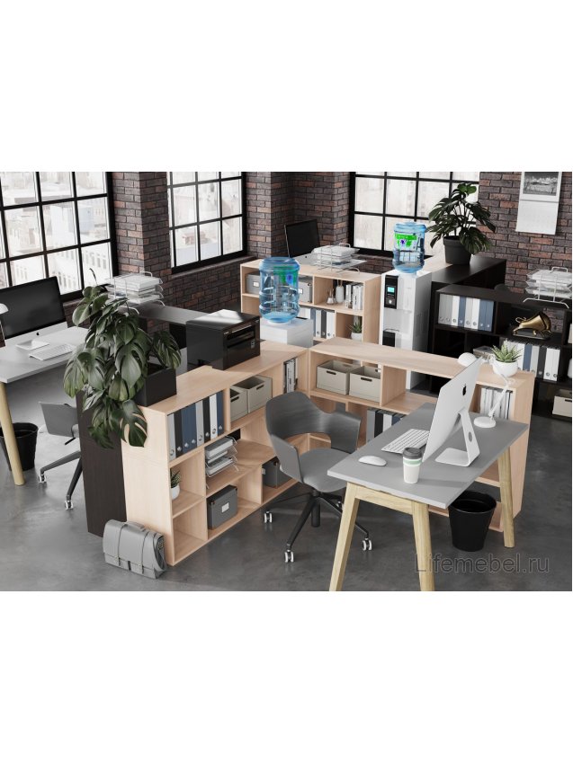 Полка Джеминг дуб молочный