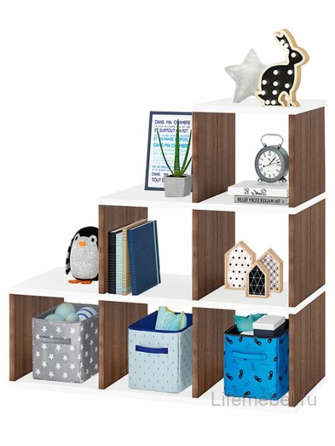 Стеллаж СЛД ШБЕ шамони / белый Стеллаж СЛД ШБЕ шамони / белый