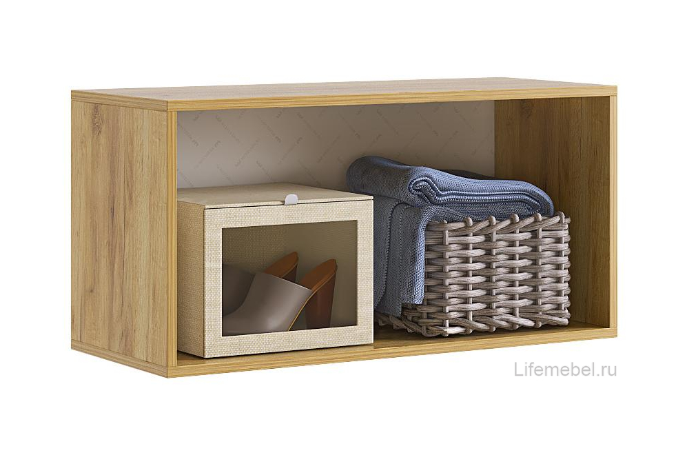 Модульная прихожая Бери К1 дуб крафт золотой / графит комплектация 1