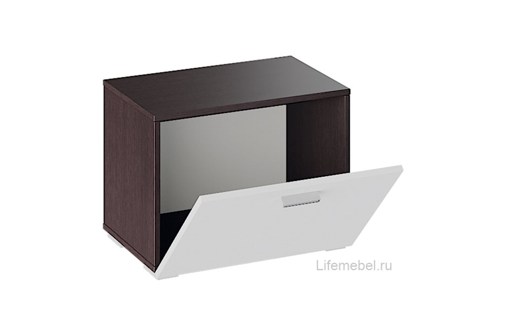 Модульная прихожая Фьюжн венге линум / белый глянец комплектация 1 Модульная прихожая Фьюжн венге линум / белый глянец комплектация 1