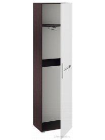 Шкаф для одежды Фьюжн венге линум / белый глянец Шкаф для одежды Фьюжн венге линум / белый глянец