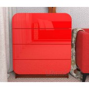 итальянский орех / красный глянец