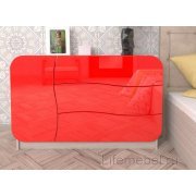 ясень шимо светлый / красный глянец