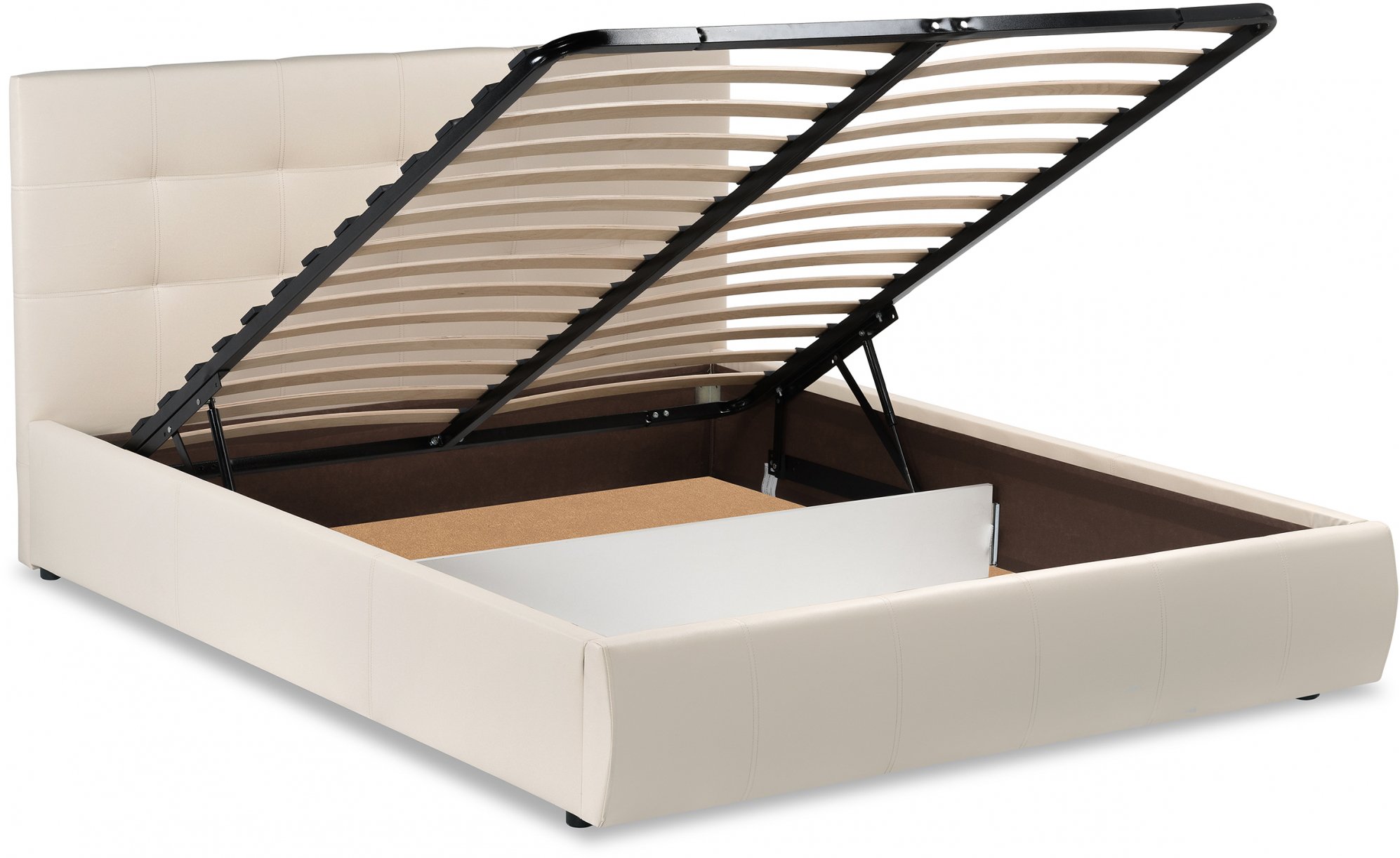 Двуспальная кровать Афродита-2 160х200 лиловый велюр bingo lilac