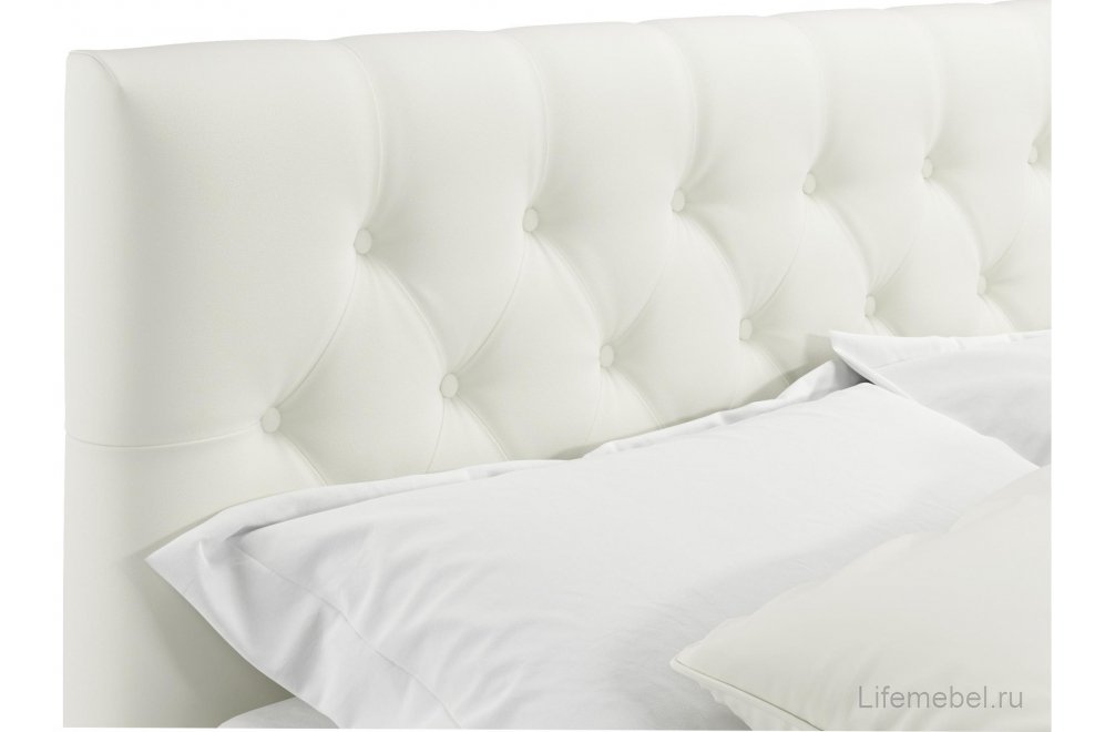 Двуспальная кровать Verona 180х200 с ПМ бежевый велюр Двуспальная кровать Verona 180х200 с ПМ бежевый велюр