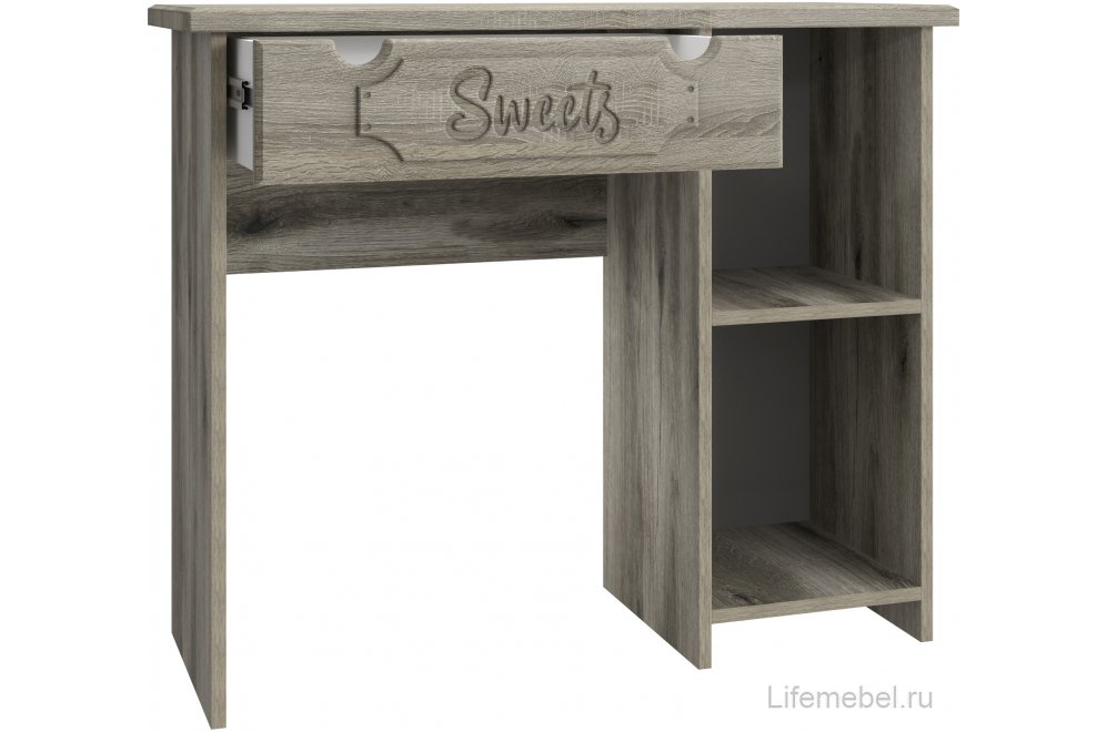 Туалетный столик ДримСтар ДС-2 дуб эвок / дуб сонома темный Туалетный столик ДримСтар ДС-2 дуб эвок / дуб сонома темный