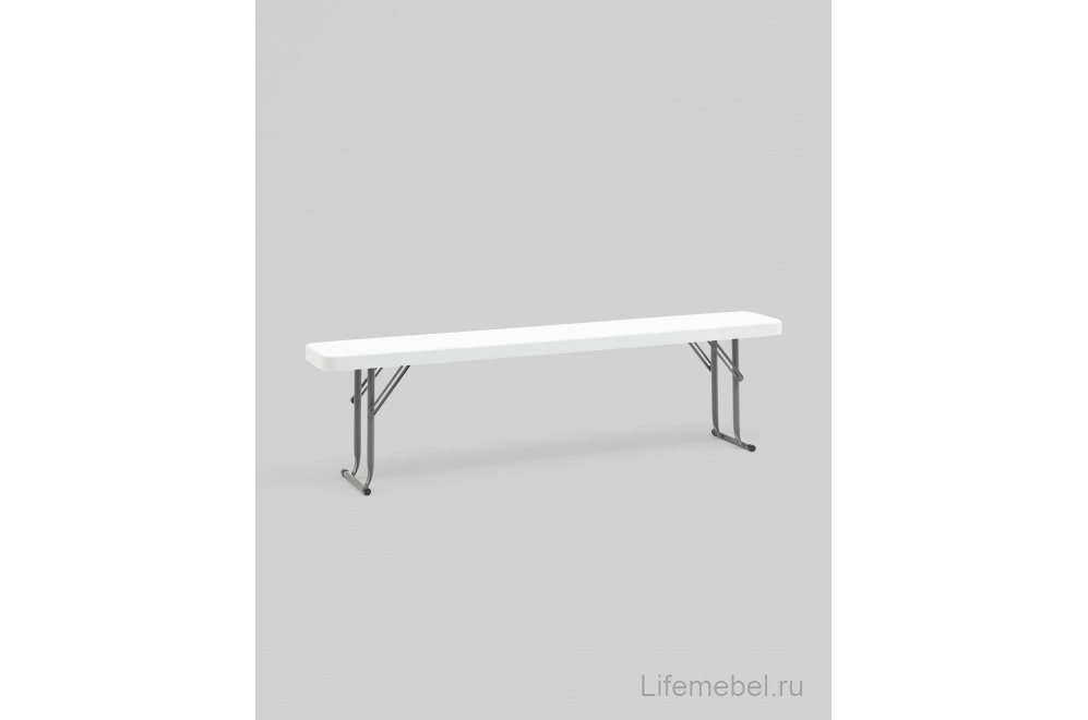 Скамейка Кейт складная 152x25x42 белая Скамейка Кейт складная 152x25x42 белая