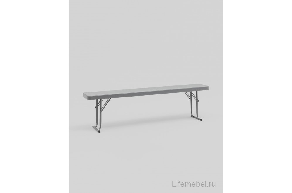 Скамейка Кейт складная 152x25x42 серая Скамейка Кейт складная 152x25x42 серая