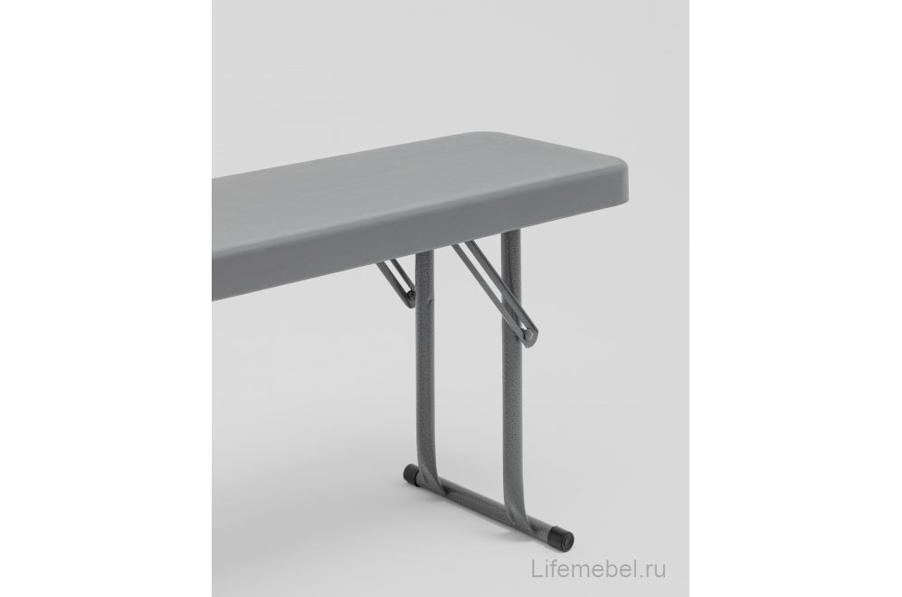 Скамейка Кейт складная 152x25x42 серая Скамейка Кейт складная 152x25x42 серая