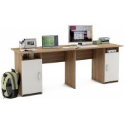 дуб сонома / белый