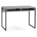 Письменный стол Леон Лофт бетон / черный матовый - Уцененный экземпляр