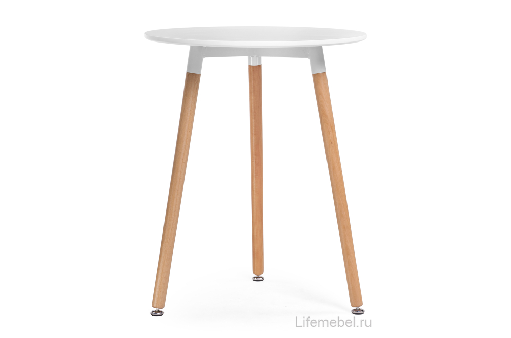 Стол Lorini 60 white / wood Стол Lorini 60 white / wood