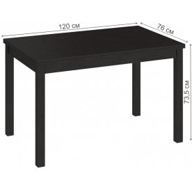 Стол обеденный раздвижной Диез Т11 С-347 венге / дуб миланский