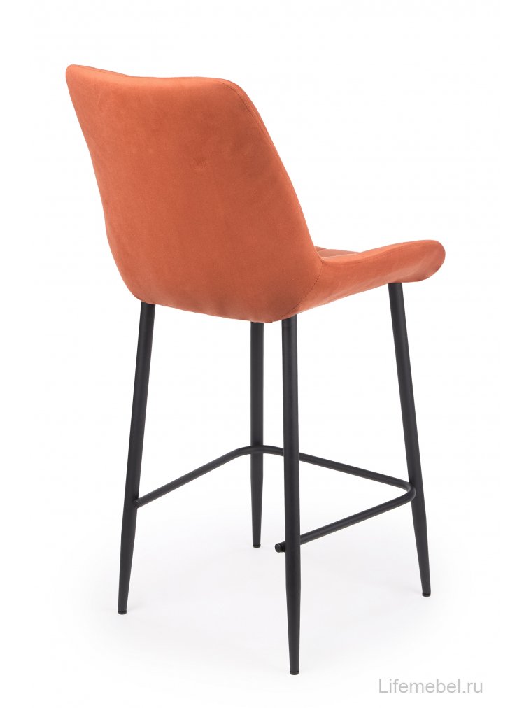 Полубарный стул Челси терракотовый (zd 432) / черный Полубарный стул Челси терракотовый (zd 432) / черный