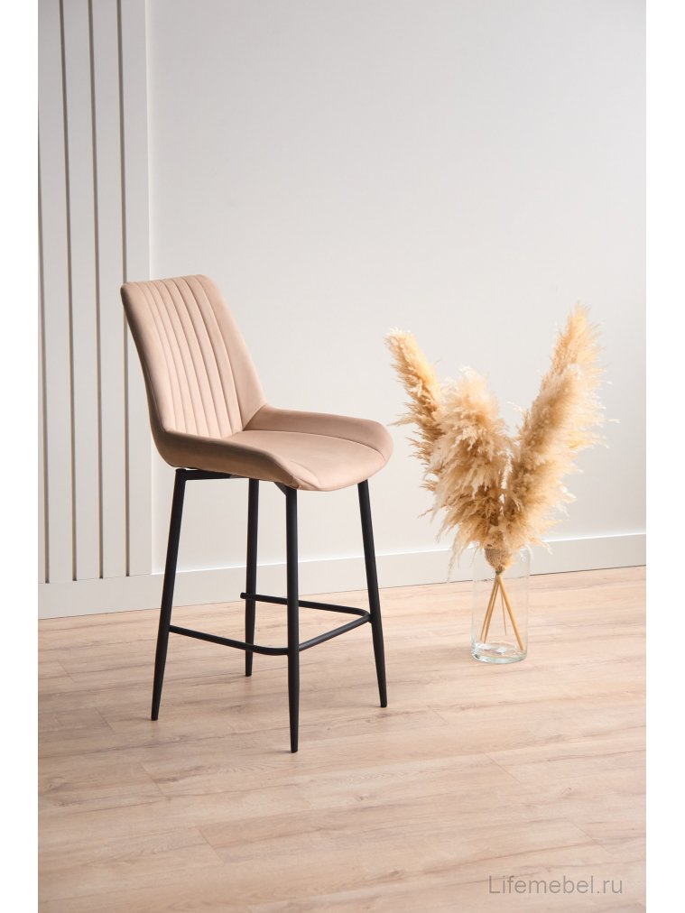 Полубарный стул Седа бежевый (zd 210) / черный Полубарный стул Седа бежевый (zd 210) / черный