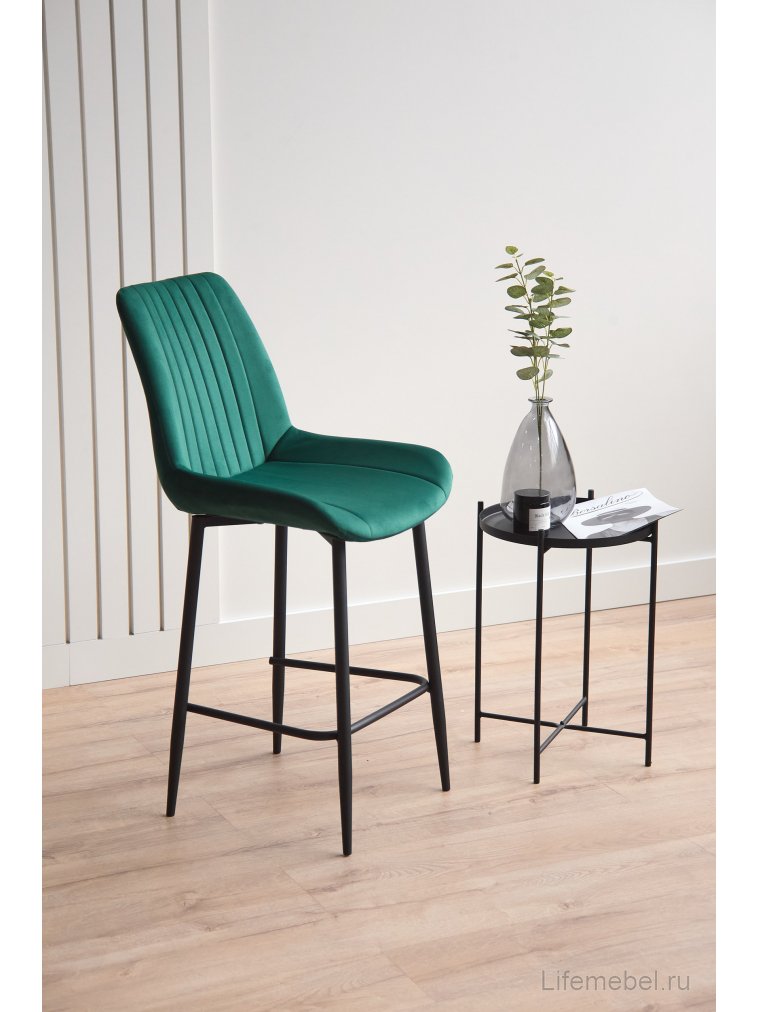Полубарный стул Седа зеленый (zd 667) / черный Полубарный стул Седа зеленый (zd 667) / черный