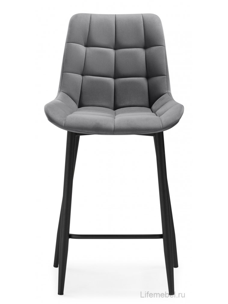 Полубарный стул Стронг темно-серый / черный Полубарный стул Стронг темно-серый / черный