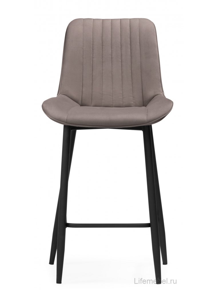 Полубарный стул Вейв латте / черный Полубарный стул Вейв латте / черный