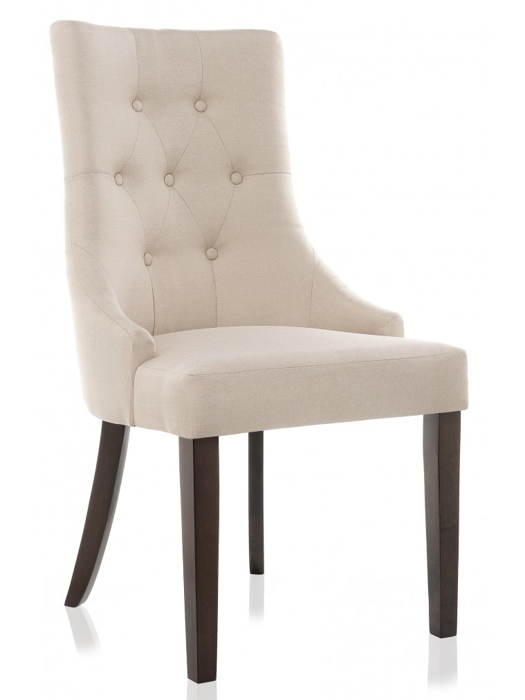 Стул Elegance dark walnut / fabric cream Стул Elegance dark walnut / fabric cream