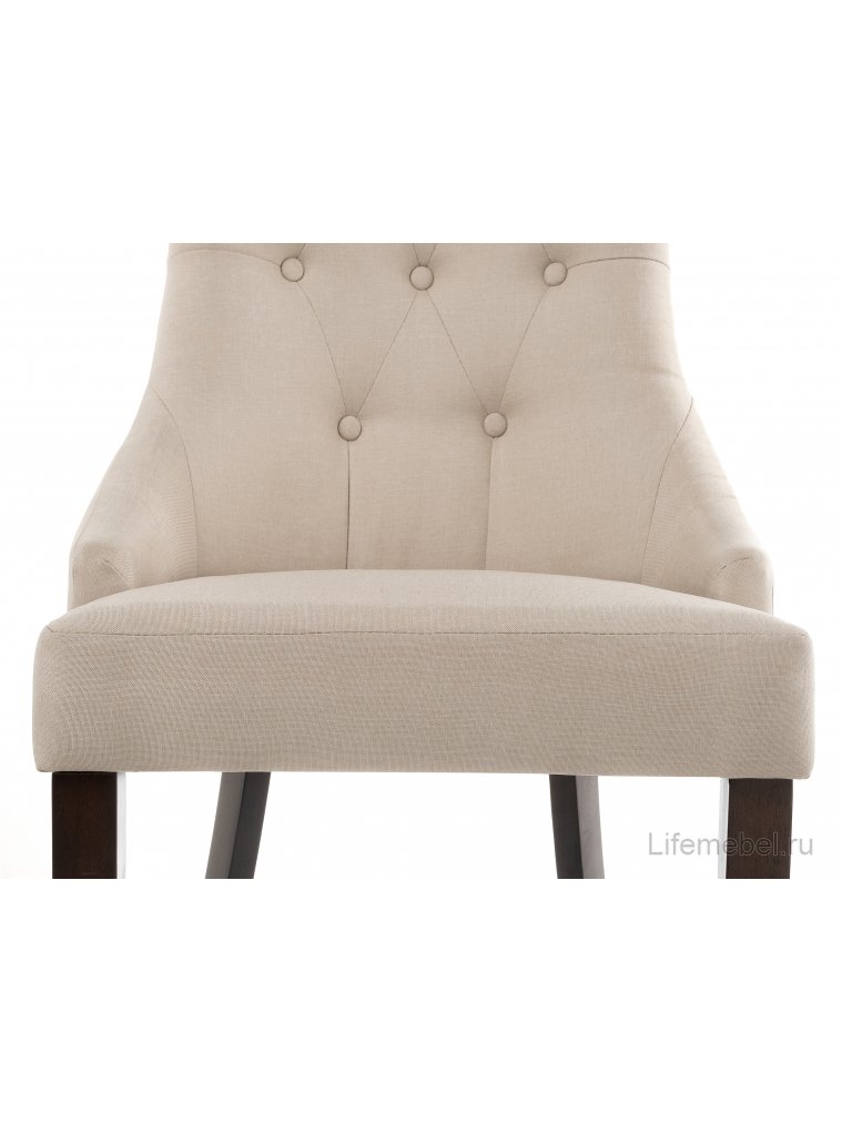 Стул Elegance dark walnut / fabric cream Стул Elegance dark walnut / fabric cream