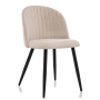 Стул на металлокаркасе Gabi 1 beige / black бежевый велюр