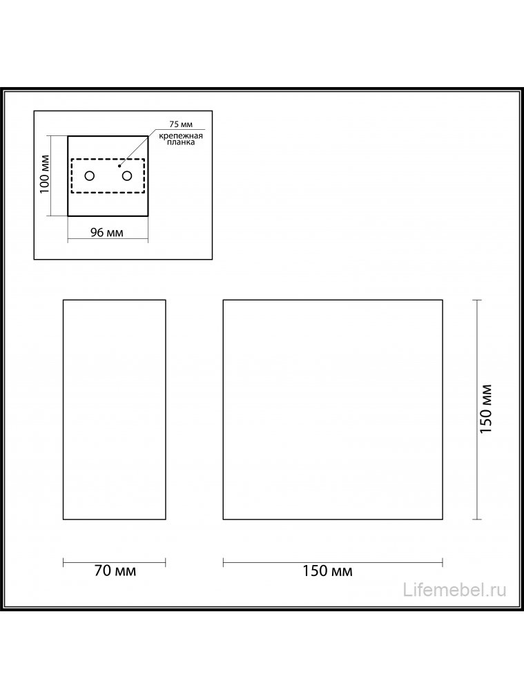 Настенный светильник Gips 3883/1W Настенный светильник Gips 3883/1W