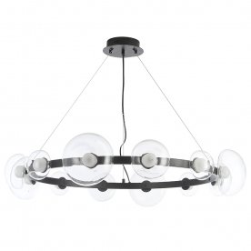 Подвесной светильник BOSQUE SP12 BLACK/TRANSPARENT