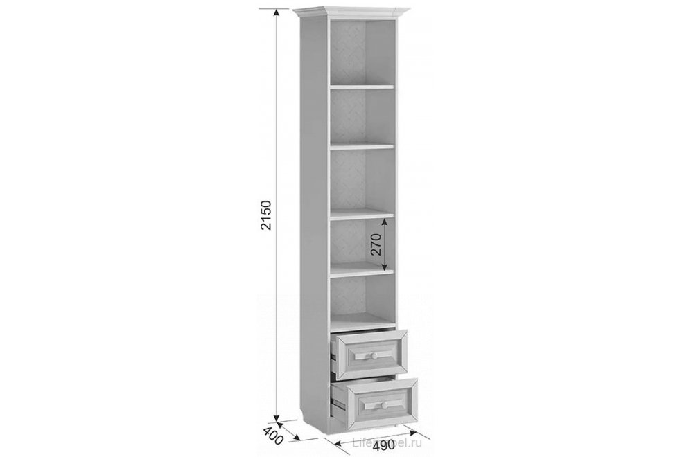 Комплект детской мебели Алиса белый / крем