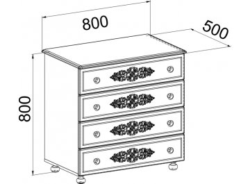 Комплект детской мебели Ассоль комплектация 7
