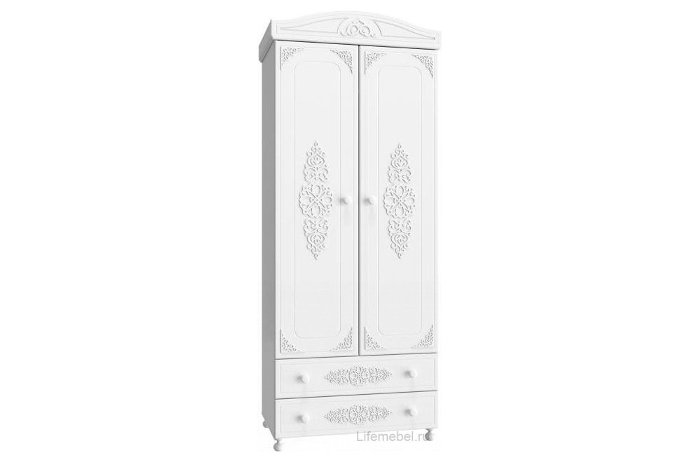 Комплект детской мебели Ассоль белое дерево комплектация 8