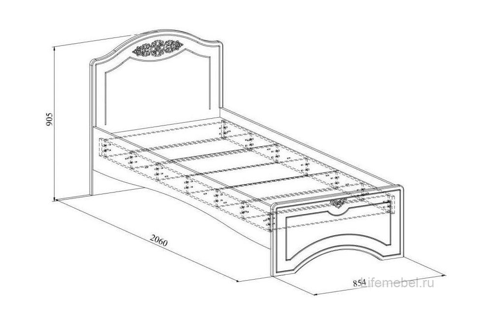 Комплект детской мебели Ассоль белое дерево комплектация 8