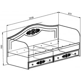 Комплект детской мебели Ассоль комплектация 1 плюс
