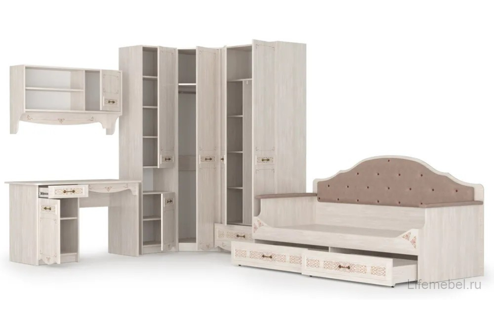Комплект детской мебели Флоренция ясень анкор комплектация 1