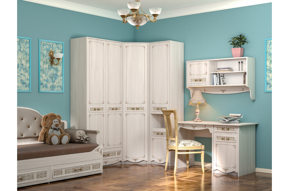 Комплект детской мебели Флоренция ясень анкор комплектация 1
