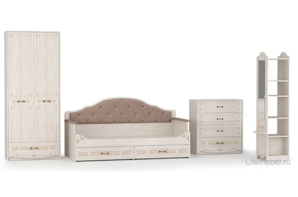 Комплект детской мебели Флоренция ясень анкор комплектация 2