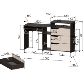 Комплект детской мебели РМ-10-1