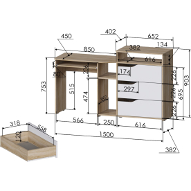 Комплект детской мебели РМ-10-3