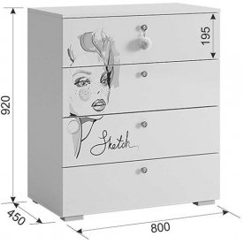 Комод Гламур