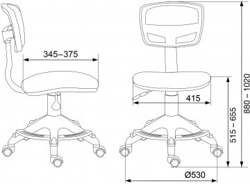 Компьютерное кресто Бюрократ CH-299-F