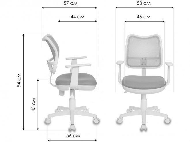 Компьютерное кресло Бюрократ CH-W797 / PK / TW-13A розовое
