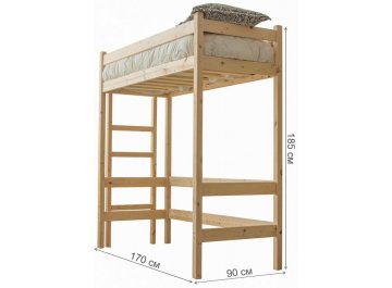 Кровать-чердак Бернар 80х160