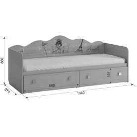 Подростковая кровать Амели