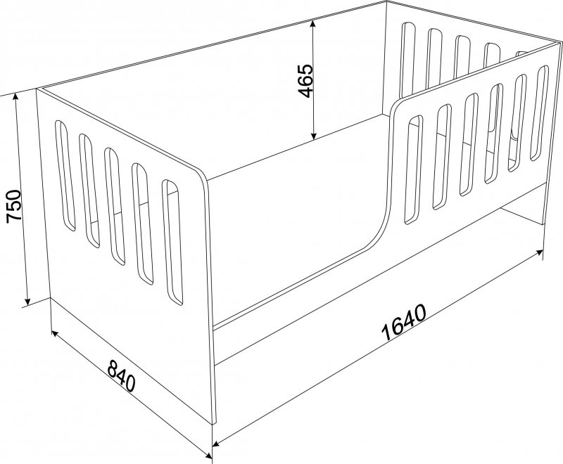 Кровать Астра 12 без ящика белый / розовый
