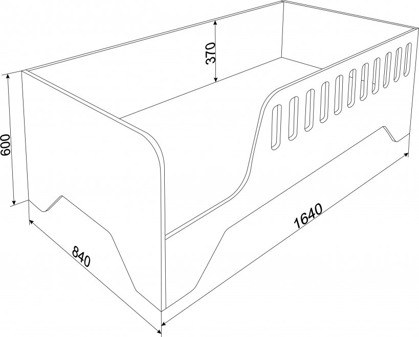 Кровать Астра 13 белый / дуб шамони