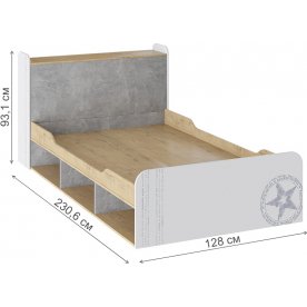 Полутораспальная кровать Мегаполис