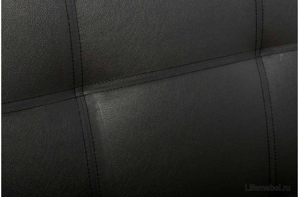 Полутораспальная кровать Афродита-2 120х200 экокожа черная